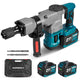 YOFIDRA Brushless Demolition Hammer with 17×280 Chisels, Anti-Vibration, Compatible with Makita 18V Battery