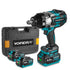 Llave de impacto inalámbrica YOFIDRA de 3/4" y 3300 N·m, sin escobillas, 4 velocidades, compatible con baterías Makita de 18 V