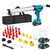 YOFIDRA 21V Cordless Caulking Gun, 600kg High-Thrust Sealant Gun with 7-Speed Control, Cruise Control & 31-Piece Nozzle Kit