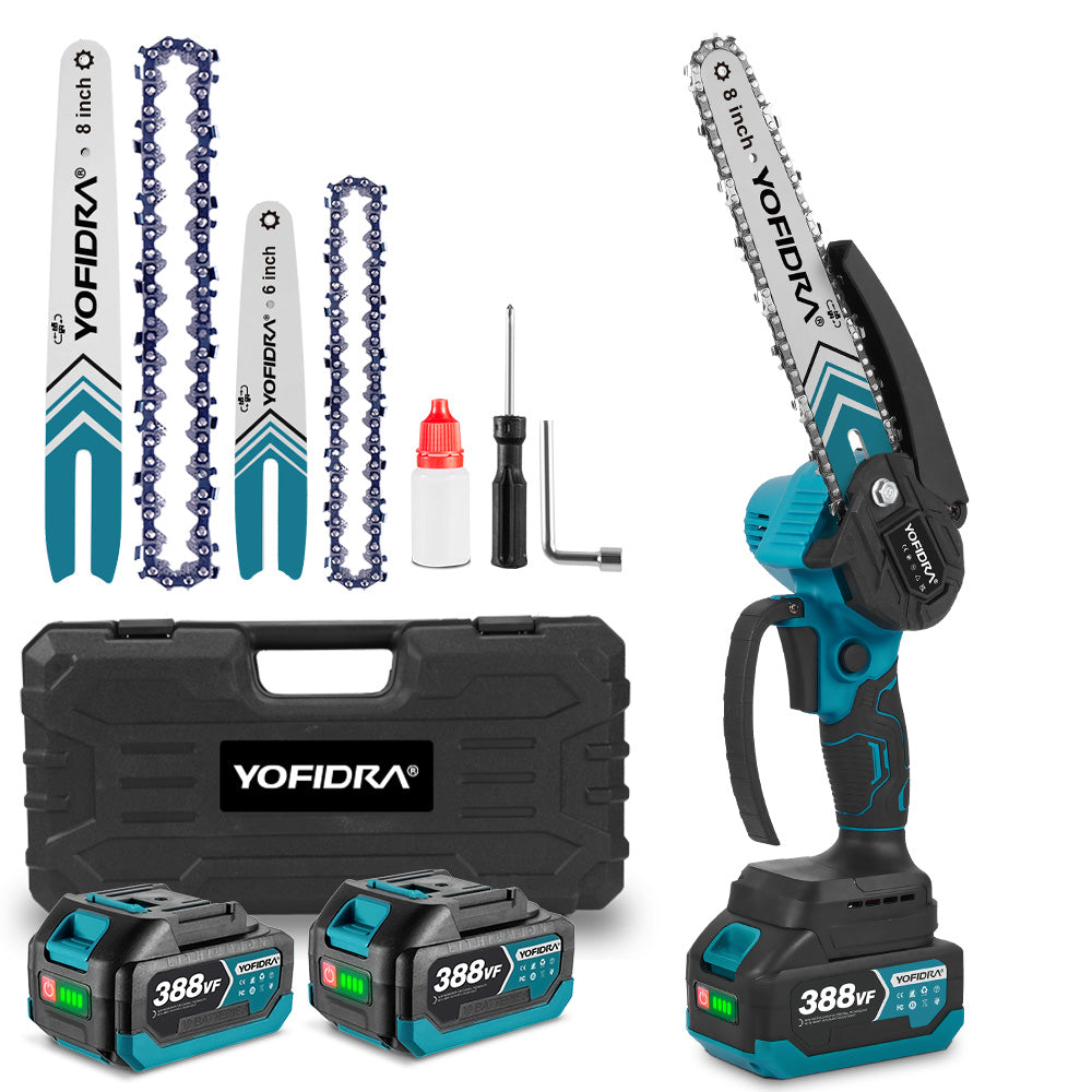 YOFIDRA 6" & 8" Cordless Brushless Chainsaw Kit Compatible with Makita 18V Battery