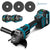 YOFIDRA 6-Speed Brushless Angle Grinder Kit with Digital Display - Compatible with Makita 18V Battery