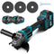 YOFIDRA 6-Speed Brushless Angle Grinder Kit with Digital Display - Compatible with Makita 18V Battery