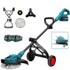 YOFIDRA 10" Brushless Cordless Grass Trimmer with 3 Blades – Compatible with Makita 18V Batteries