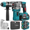 Martillo rotativo inalámbrico sin escobillas YOFIDRA de 26 mm compatible con batería Makita de 18 V