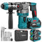 YOFIDRA 26mm Cordless Brushless Rotary Hammer Compatible with Makita 18V Battery