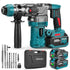 YOFIDRA 26mm Cordless Brushless Rotary Hammer Compatible with Makita 18V Battery