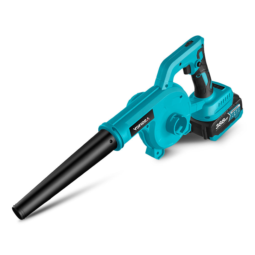 YOFIDRA 6-Speed Brushless Leaf and Snow Blower - Compatible with Makita 18V Batteries