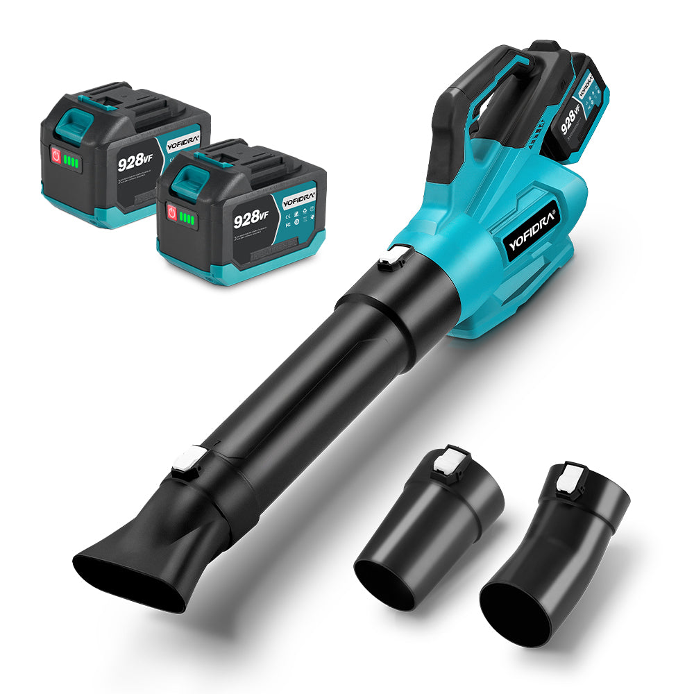 YOFIDRA Brushless Cordless Blower – Powerful Leaf, Dust & Snow Cleaner for Makita 18V Battery