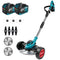 YOFIDRA 9" Cordless Brushless Grass Trimmer & Cutter Kit – LED Display, Emergency Stop, Telescopic Folding Shaft
