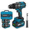 Yofidra 13 mm 130 Nm Akku-Schlagbohrschrauber-Set – Kompatibel mit Makita 18-V-Akku