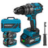 Yofidra 13mm 130N·m Brushless Impact Drill Set - Compatible with Makita 18V Battery