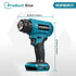 YOFIDRA Cordless Digital Heat Gun, 60–540°C Variable Temperature, 5-Speed Airflow & LCD Display with 3 Nozzles