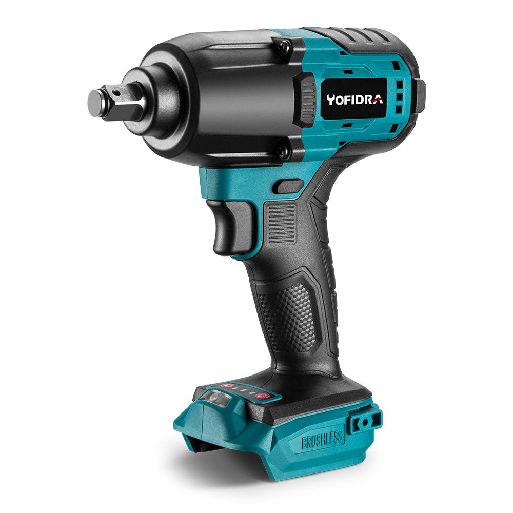 YOFIDRA 1/2" 1200N·m Brushless Cordless Impact Wrench - Compatible with Makita 18V Batteries