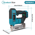YOFIDRA Brushless 2-in-1 Cordless Nailer (F30/422J) with Nails & Staples Set - Makita 18V Battery Compatible