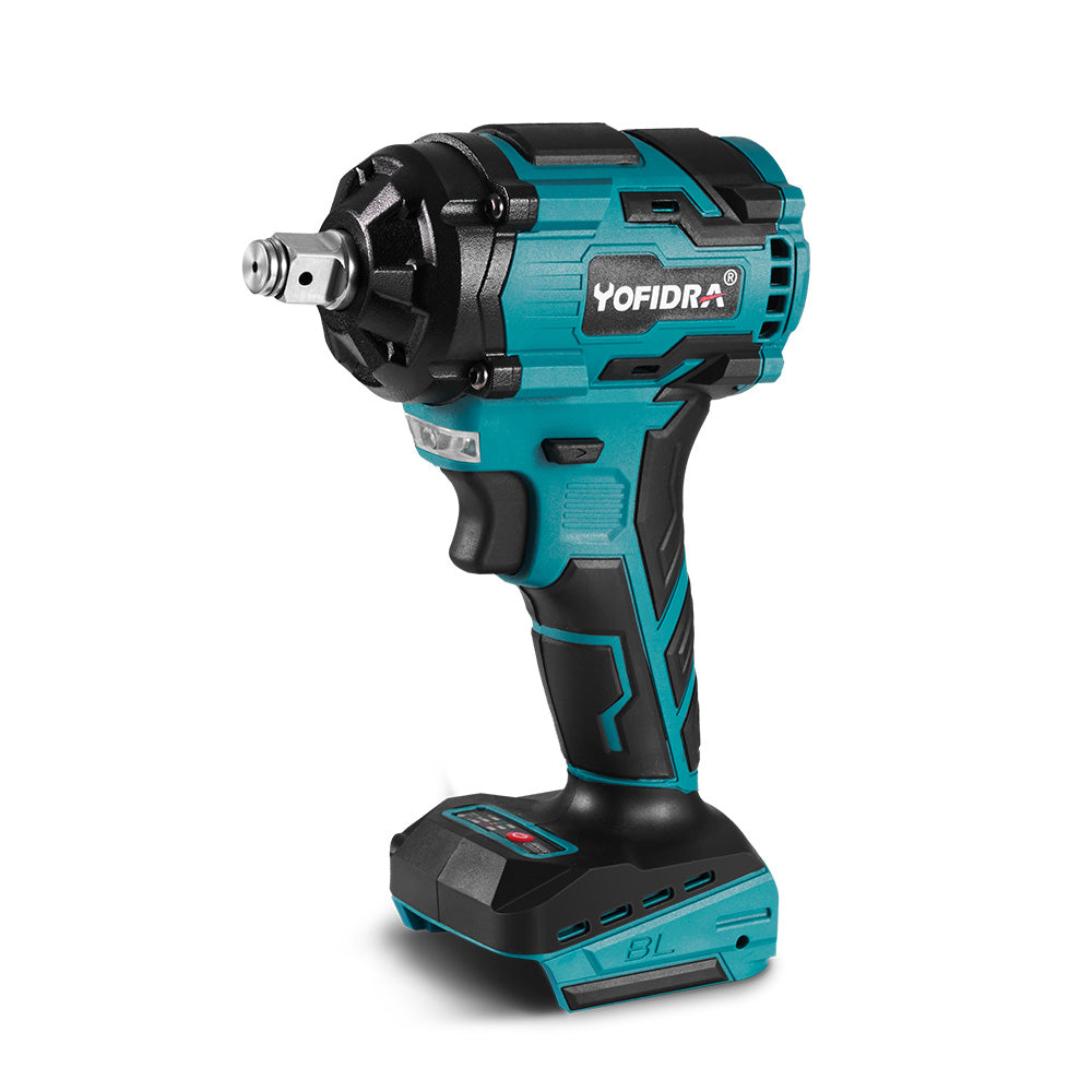 YOFIDRA 1 2 1000N m Brushless Impact Wrench Compatible with Makita