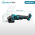 YOFIDRA 125mm 3-Speed Brushless Angle Grinder Kit - Compatible with Makita 18V Battery