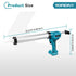 YOFIDRA 21V Cordless Caulking Gun, 600kg High-Thrust Sealant Gun with 7-Speed Control, Cruise Control & 31-Piece Nozzle Kit