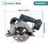 YOFIDRA 6-Inch(150mm) Brushless Digital Display Circular Saw – Compatible with Makita 18V Battery