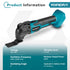 YOFIDRA 18V Brushless Oscillating Multi-Tool & 125mm Random Orbital Sander Combo Kit