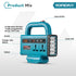 YOFIDRA 150W Portable Power Inverter with LED Light & Handle, Compatible with Makita 18V Battery