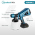 YOFIDRA 1000ML HVLP Cordless Paint Sprayer - Auto, Furniture & Steel Coating Edition, Compatible with Makita 18V Batteries