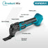YOFIDRA 18V Brushless Oscillating Multi-Tool & 125mm Random Orbital Sander Combo Kit