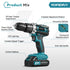 YOFIDRA 25+3 Torque 3-in-1 Cordless Drill Driver Set (32/53 Pcs) - Compatible with Makita 18V Battery