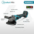 YOFIDRA 125mm 3-Speed Brushless Angle Grinder Kit - Compatible with Makita 18V Battery