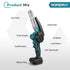 YOFIDRA 6" Cordless Mini Chainsaw Kit – Extra Chain Included, Smart Temperature Control, LED Power Display