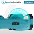 YOFIDRA 6-Speed Brushless Leaf Blower - Compatible with Makita 18V Batteries