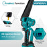 YOFIDRA 8 Inch Cordless Electric Chainsaw with Digital Display Compatible with Makita 18V Battery