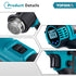 YOFIDRA 50-550℃ Temperature-Controlled Cordless Heat Gun with LED Display - Compatible with Makita 18V Batteries