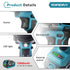 YOFIDRA 2-Speed Brushless Cordless Grease Gun Kit with LED - Compatible with Makita 18V Battery