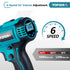 YOFIDRA 50-550℃ Temperature-Controlled Cordless Heat Gun with LED Display - Compatible with Makita 18V Batteries