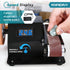 YOFIDRA Mini Belt Sander, 7-Speed Precision Grinder & Knife Sharpener, Adjustable 0–90° Arm