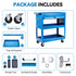 YOFIDRA Rolling Tool Storage Cart with Lockable Cabinet, Storage Shelves and 6 Steel Hooks