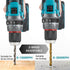 YOFIDRA 13mm Brushless Impact Drill Driver | Anti-Kickback, 2-Speed - Compatible with Makita 18V Battery