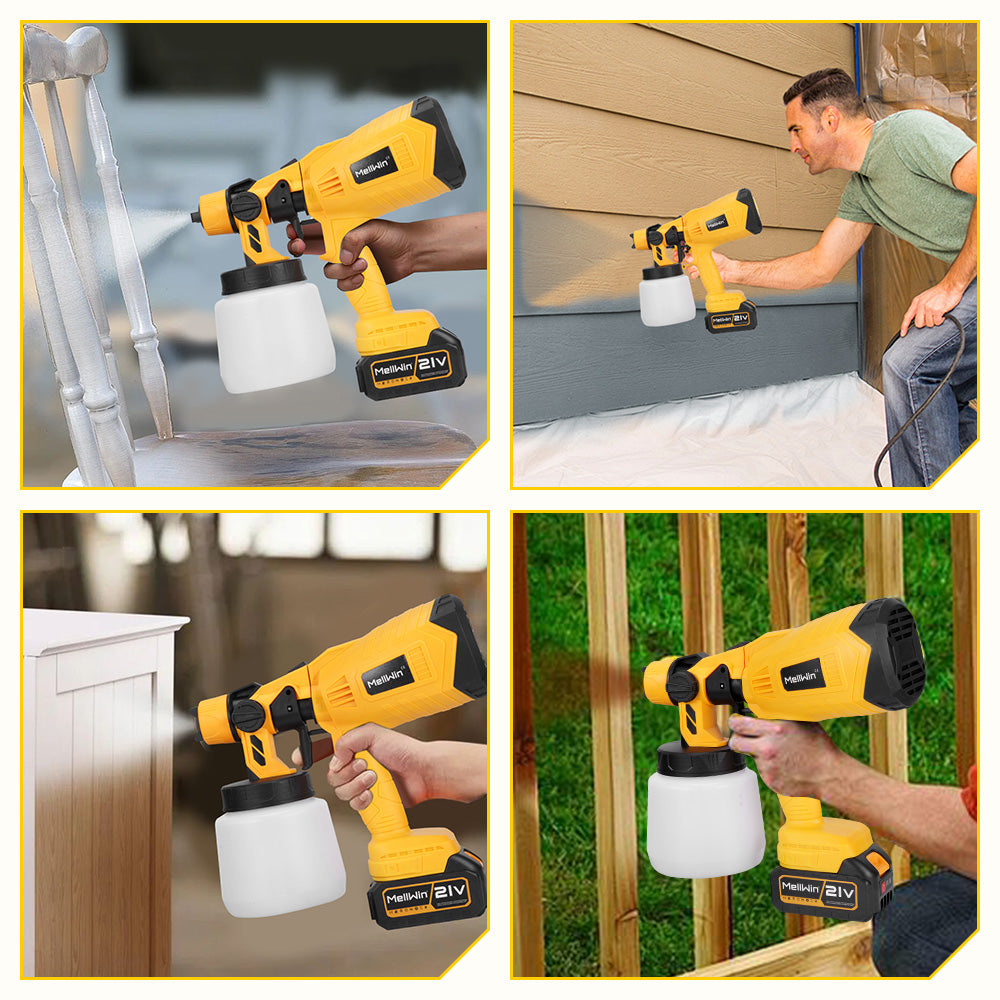 YOFIDRA 1000ML Cordless Paint Sprayer Compatible with Makita 18-21V  Battery