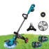 YOFIDRA Cordless Brushless Grass Trimmer & Cutter Kit – LED Display, Emergency Stop, Telescopic Folding Shaft