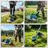 YOFIDRA 9" Cordless Brushless Grass Trimmer & Cutter Kit – LED Display, Emergency Stop, Telescopic Folding Shaft