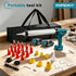 YOFIDRA 21V Cordless Caulking Gun, 600kg High-Thrust Sealant Gun with 7-Speed Control, Cruise Control & 31-Piece Nozzle Kit