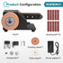 YOFIDRA Mini Belt Sander, 7-Speed Precision Grinder & Knife Sharpener, Adjustable 0–90° Arm