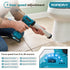YOFIDRA 21V Cordless Caulking Gun, 600kg High-Thrust Sealant Gun with 7-Speed Control, Cruise Control & 31-Piece Nozzle Kit