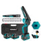 YOFIDRA 8 Inch Cordless Electric Chainsaw with Digital Display Compatible with Makita 18V Battery