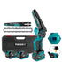 YOFIDRA 8 Inch Cordless Electric Chainsaw with Digital Display Compatible with Makita 18V Battery