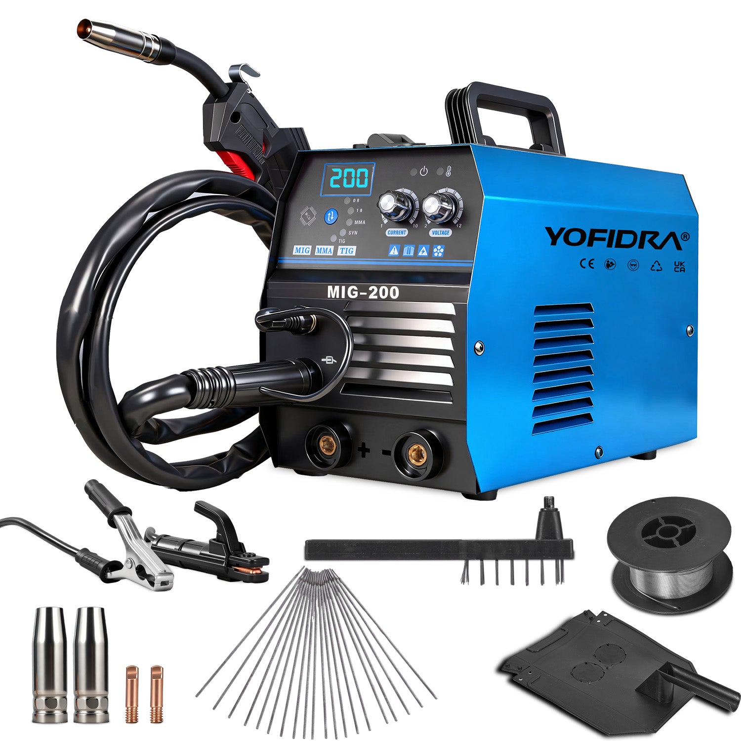YOFIDRA 120A MIG Inverter DC Welder – 220V Single Phase