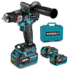 Taladro atornillador de impacto sin escobillas YOFIDRA de 13 mm | Antirretroceso, 2 velocidades - Compatible con batería Makita de 18 V