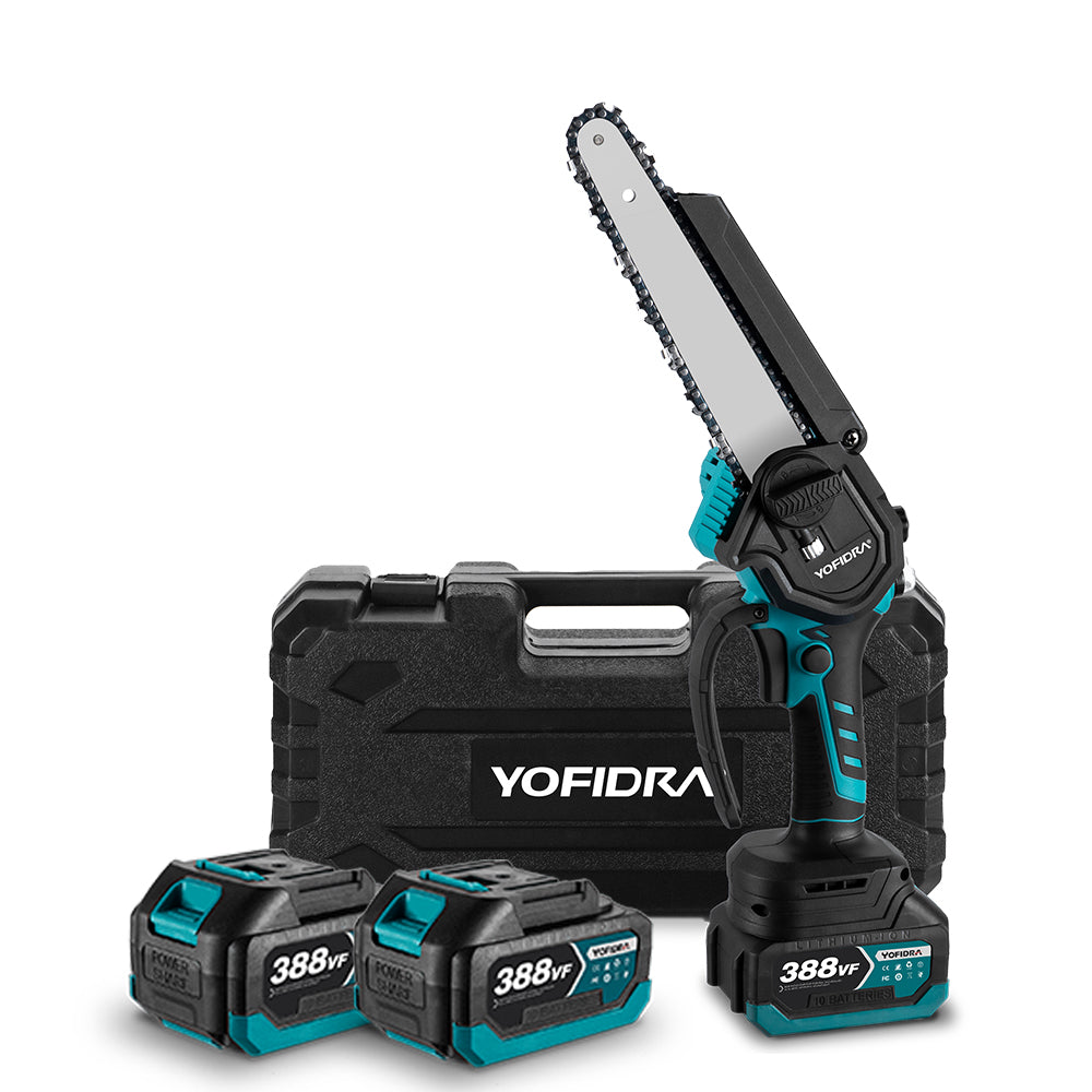 YOFIDRA 8" Brushless Cordless Electric Chainsaw - Compatible with Makita 18V Batteries