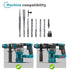 YOFIDRA 10PCS Square-Shank Drill Bit Accessory Set for 26mm SDS-Plus Rotary Hammer Drill