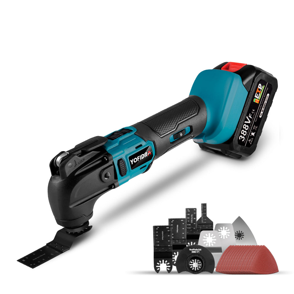 YOFIDRA 18V Brushless Multi-Tool for Wood and Trim - Compatible with Makita 18V Batteries